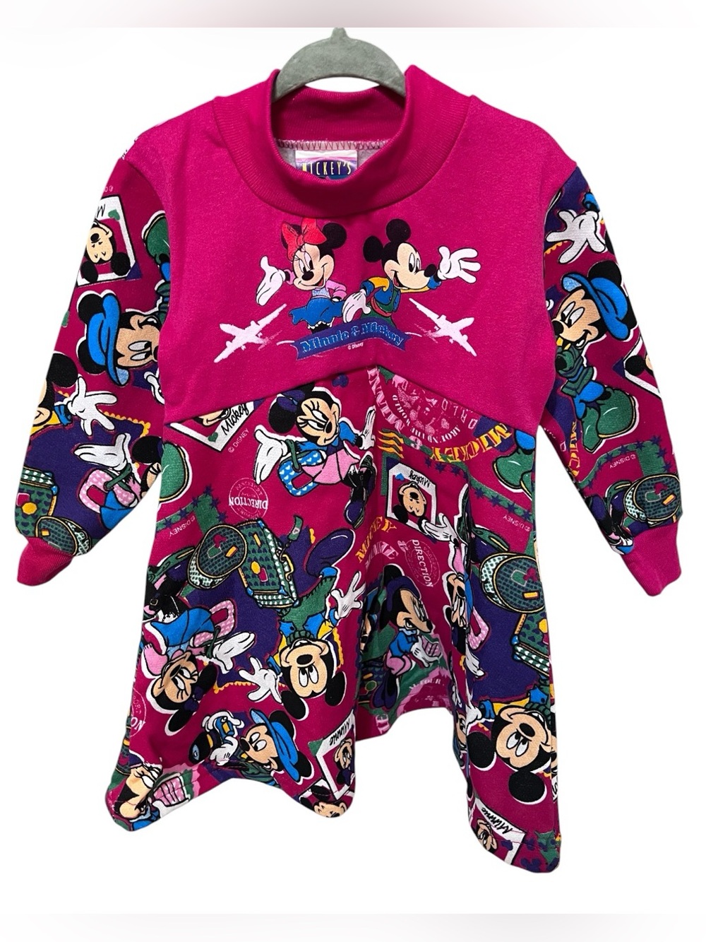 Rare Vintage Disney Mickey & Minnie Dress • Size 3Y • NWT • Made in Canada